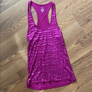 pink sequin racerback tank